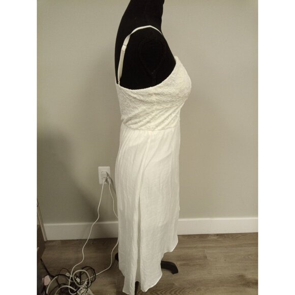 iZ byer Women's White High Low Underskirt Dress M - Picture 3 of 6